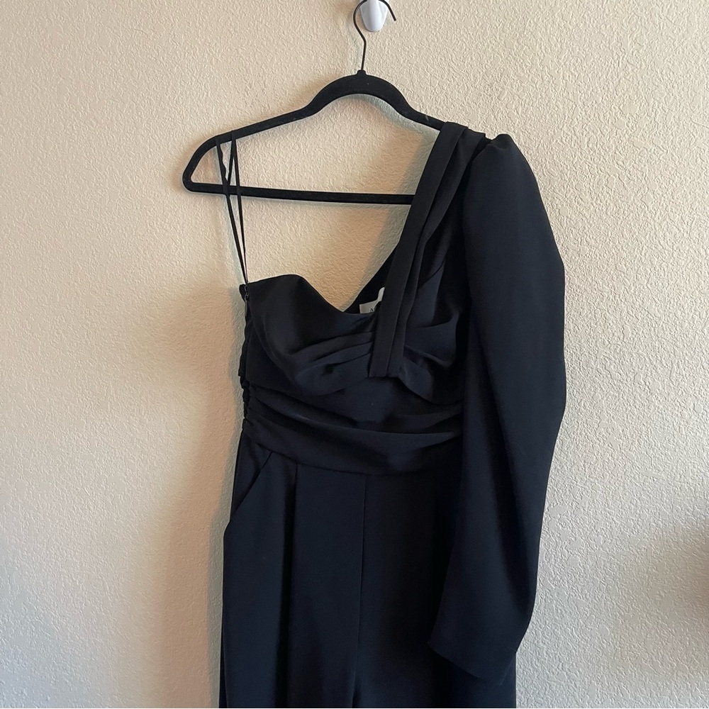 A.L.C. Walden Jumpsuit One Sleeve in Black Asymmetric Women’s Size 4 - Picture 3 of 10